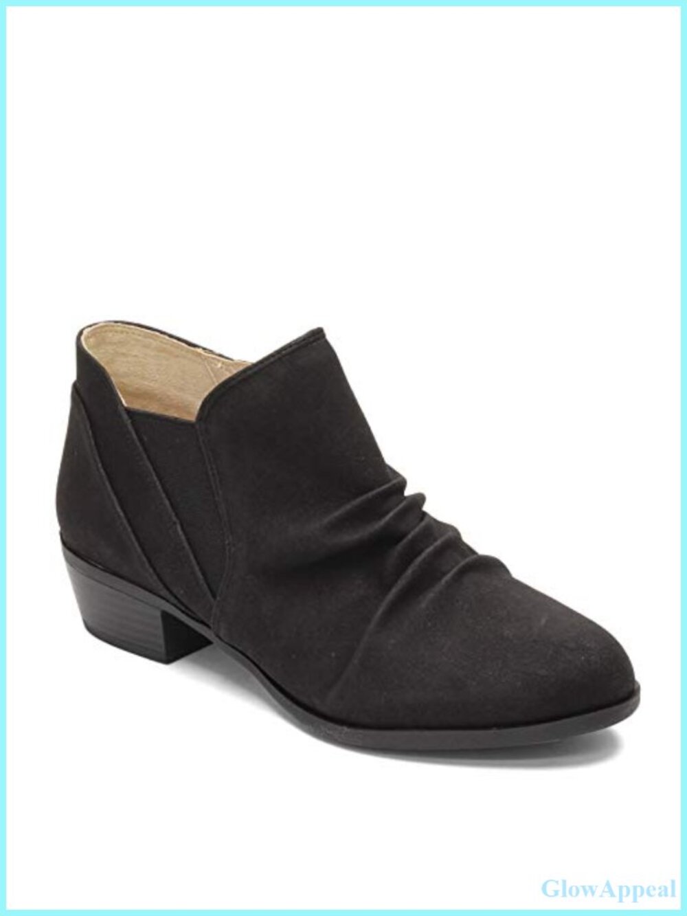 LifeStride Women's Aurora Ankle Bootie Memory Foam Block Heel